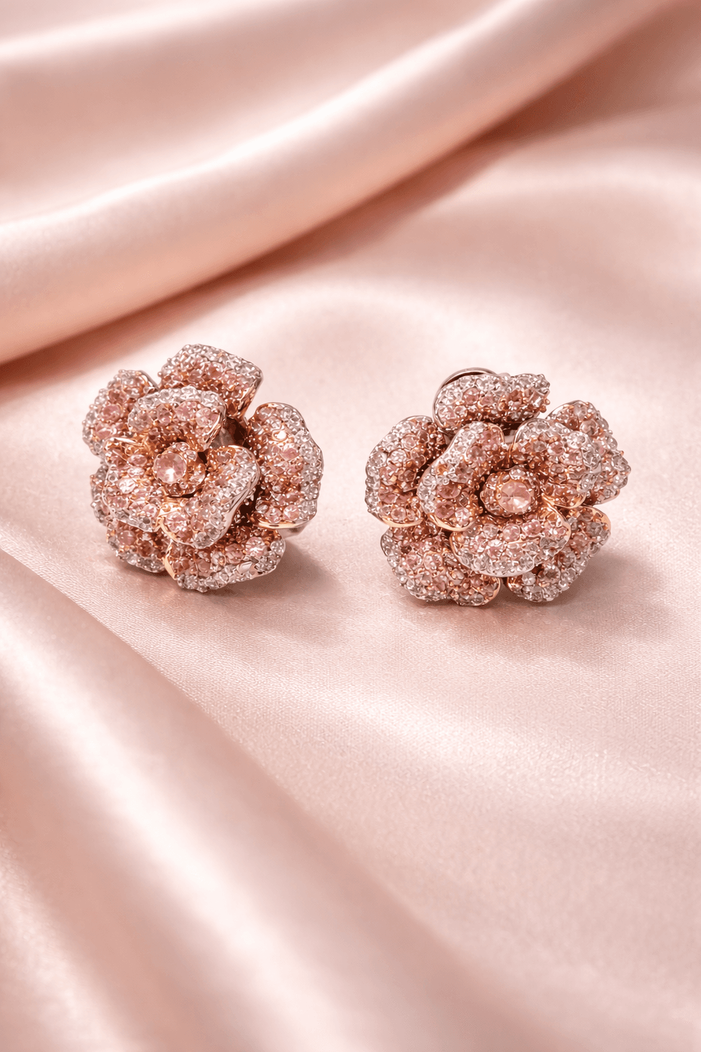 Silvpop Blush Rose Garden Stud Earrings