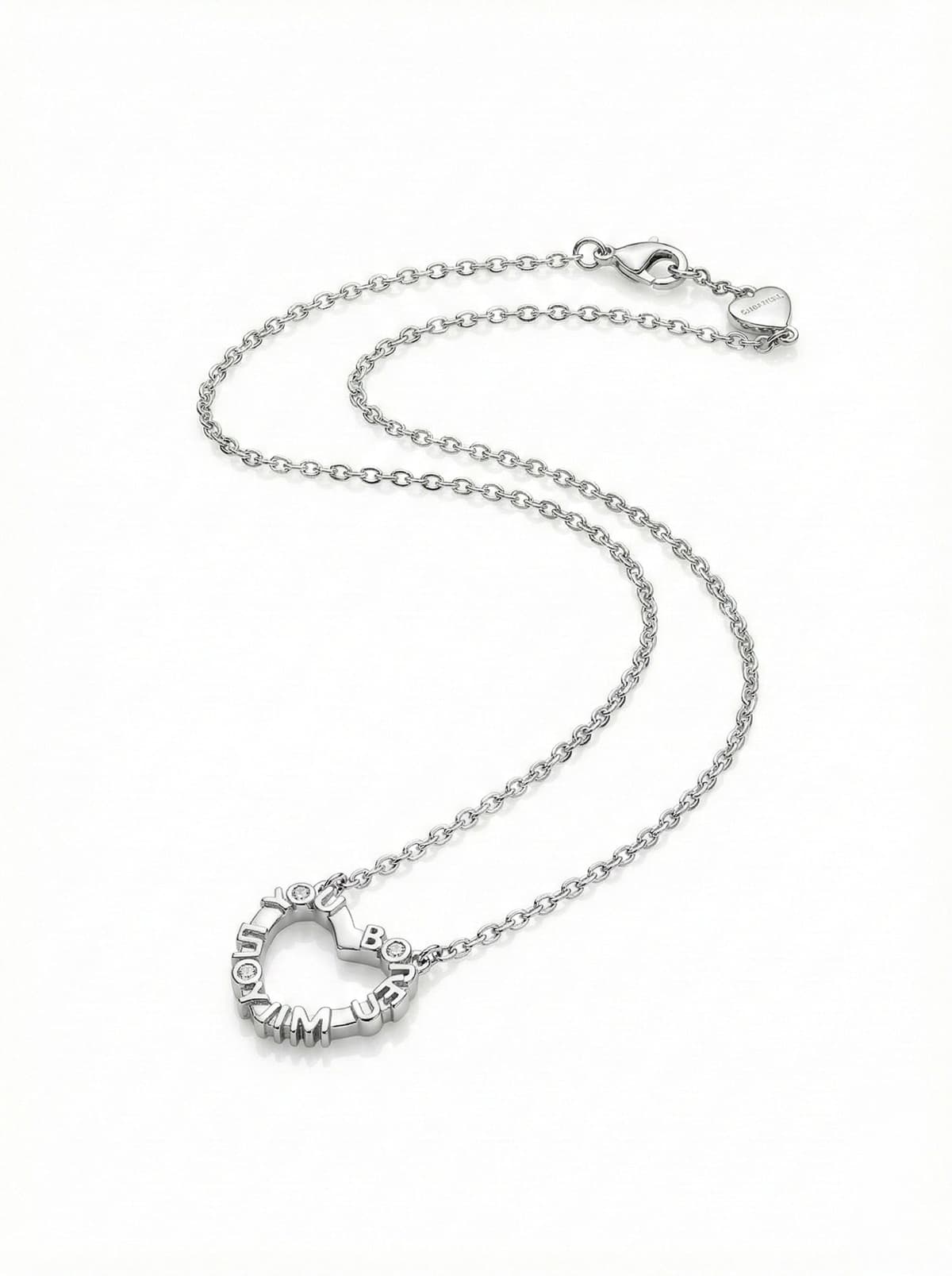 Bored without You Heart Pendant - alternate view