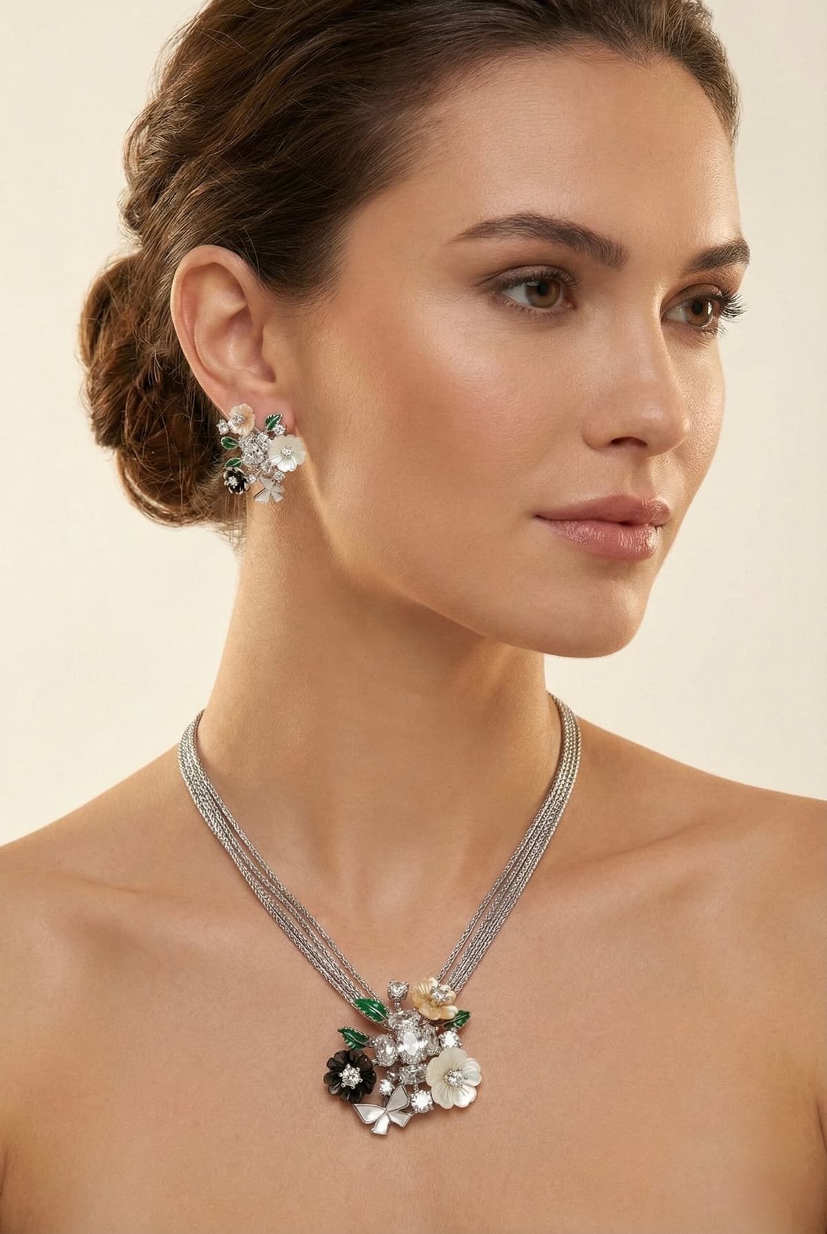 Silvpop Midnight Garden Blossom Pendant Set