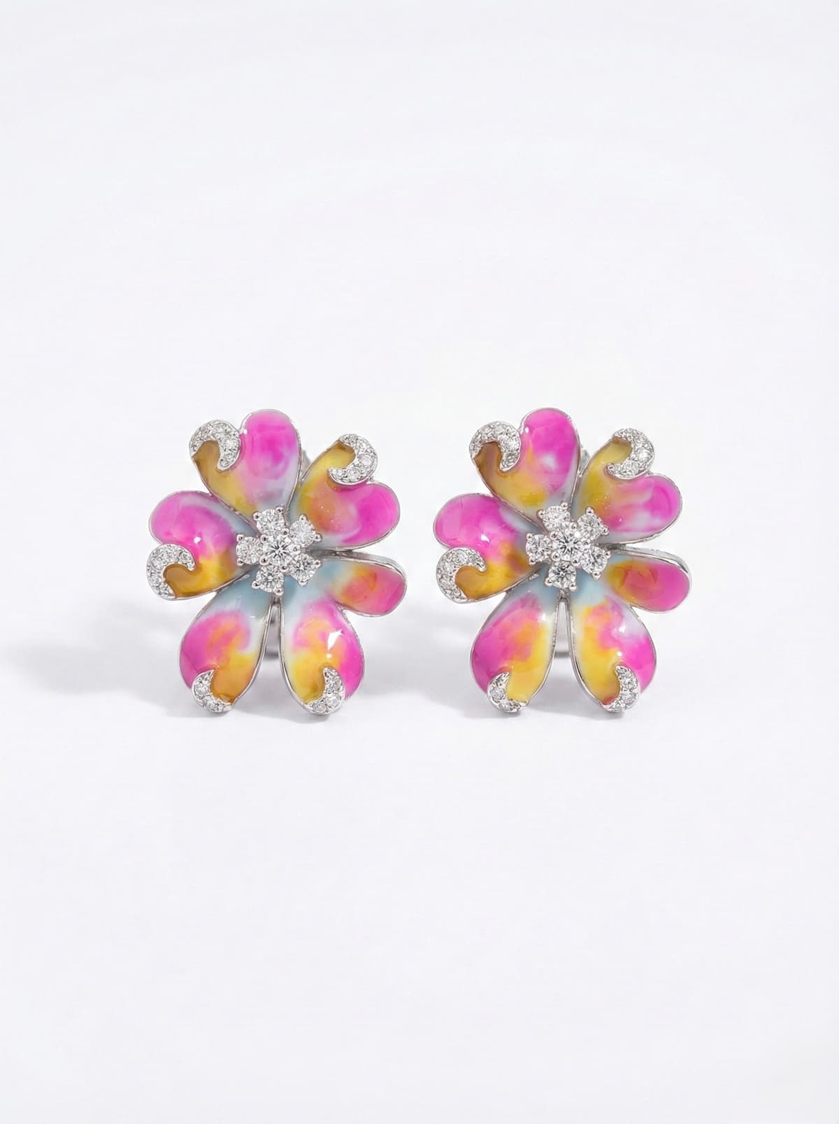 Pastel Bloom Earrings - alternate view