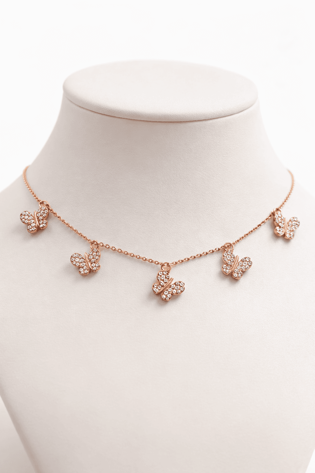 Silvpop Crystal Butterfly Charm Necklace - alternate view