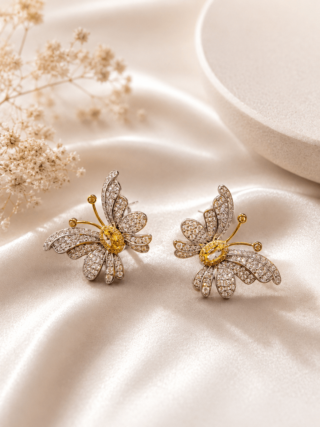 Golden Flutter Earrings - alternate view