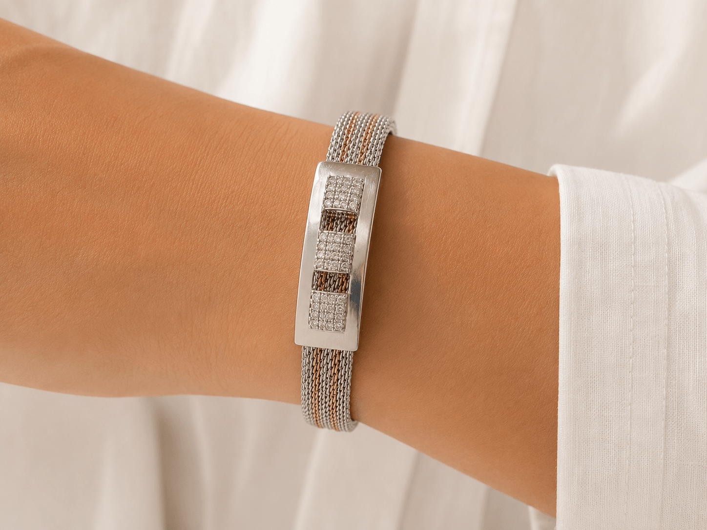 Royale Mesh Crystal Bracelet