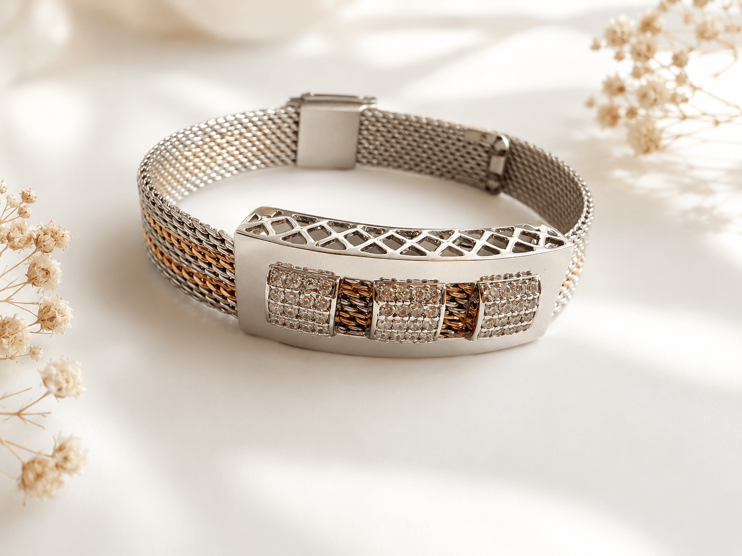 Royale Mesh Crystal Bracelet - alternate view