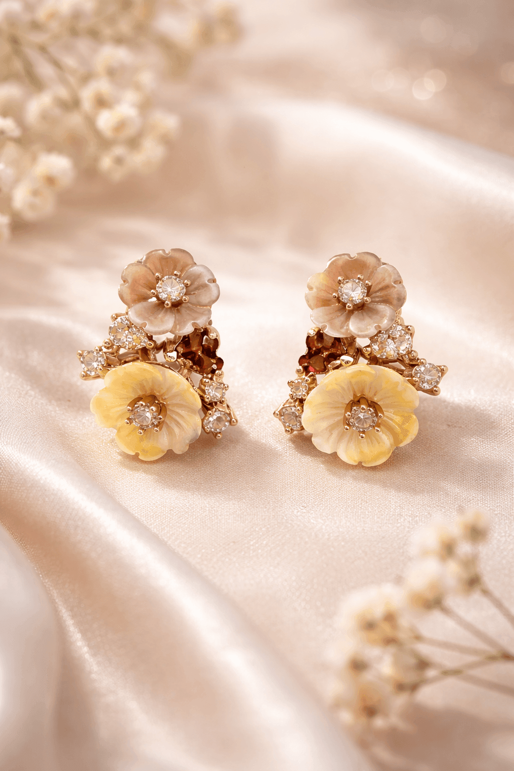 Silvpop Golden Meadow Blossom Pendant Set - alternate view