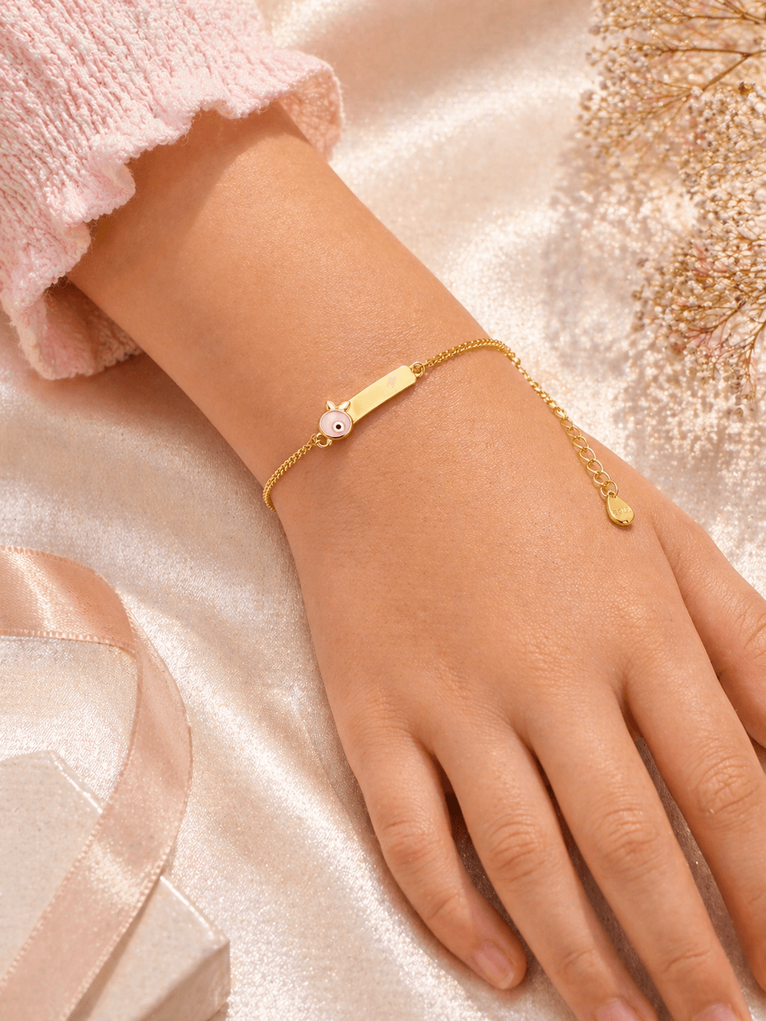 Little Guardian Evil Eye ID Bracelet